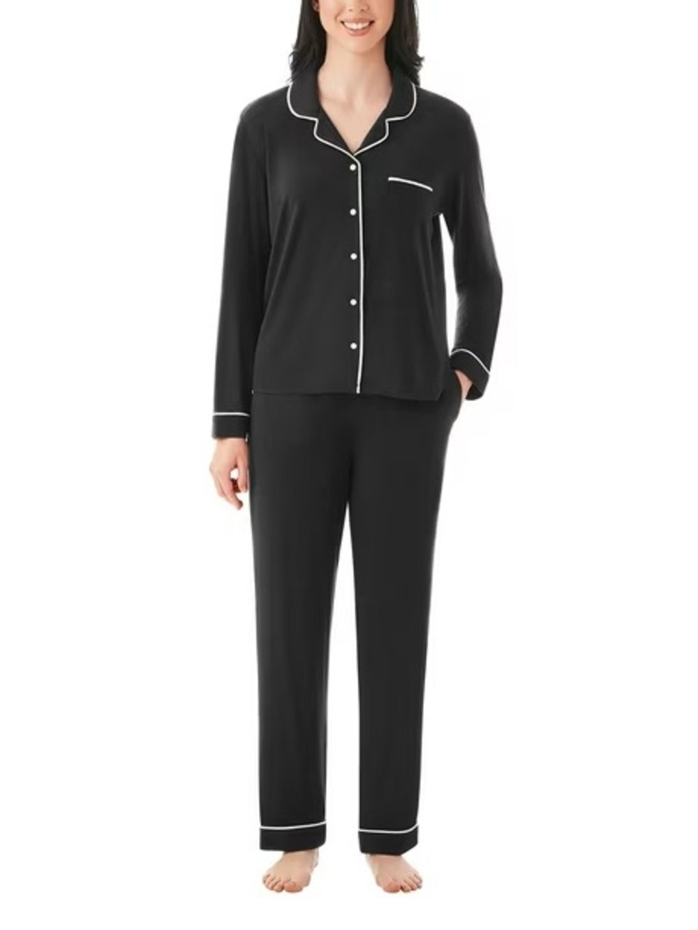 NWT Member's Mark Women's Modal Notch Collar Pajama Set